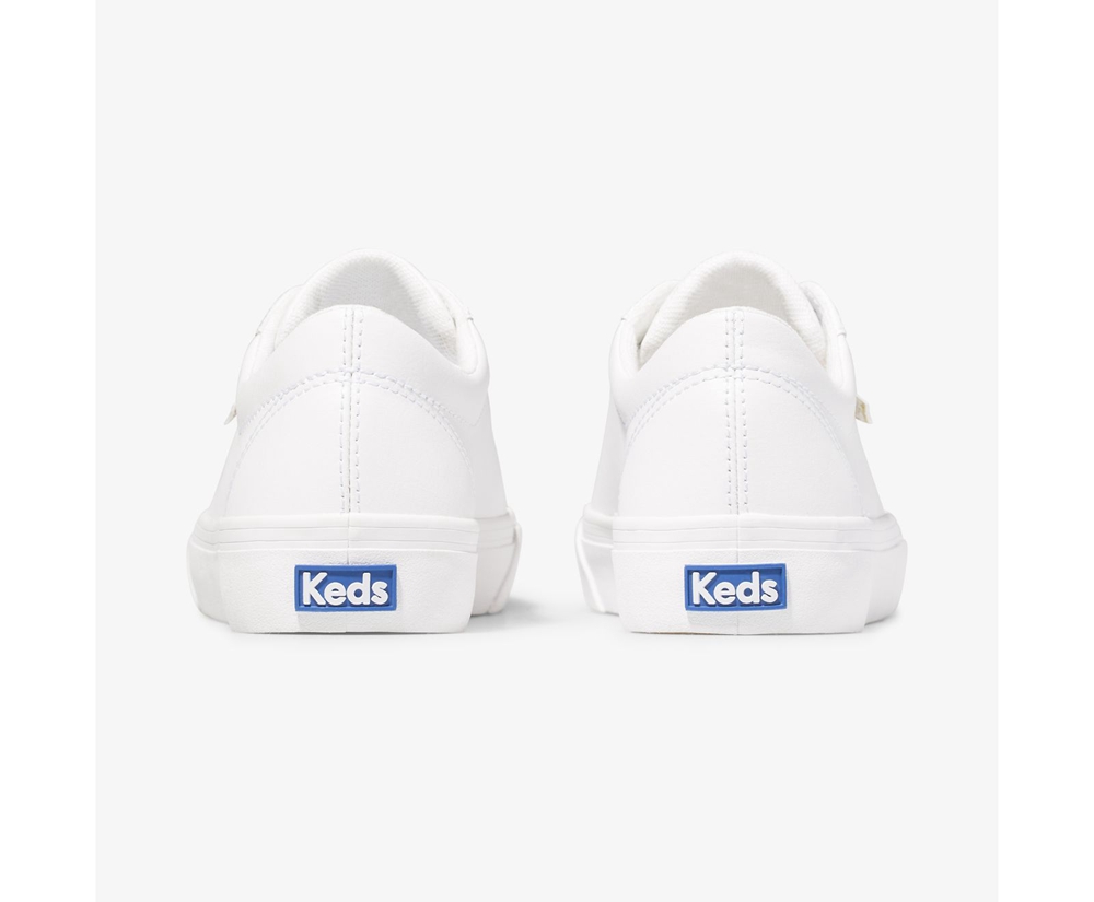 Tenis Keds Mujer Blancos - Jump Kick Cuero - 7610-TVNEU